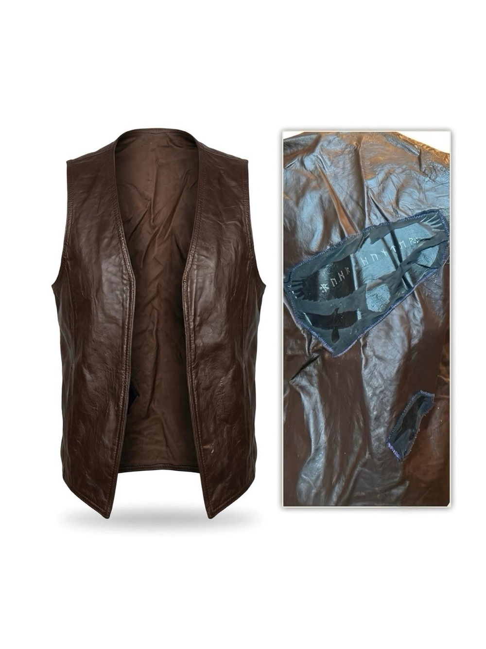 Handmade Brown Leather "Ruhr Hunter" Vest